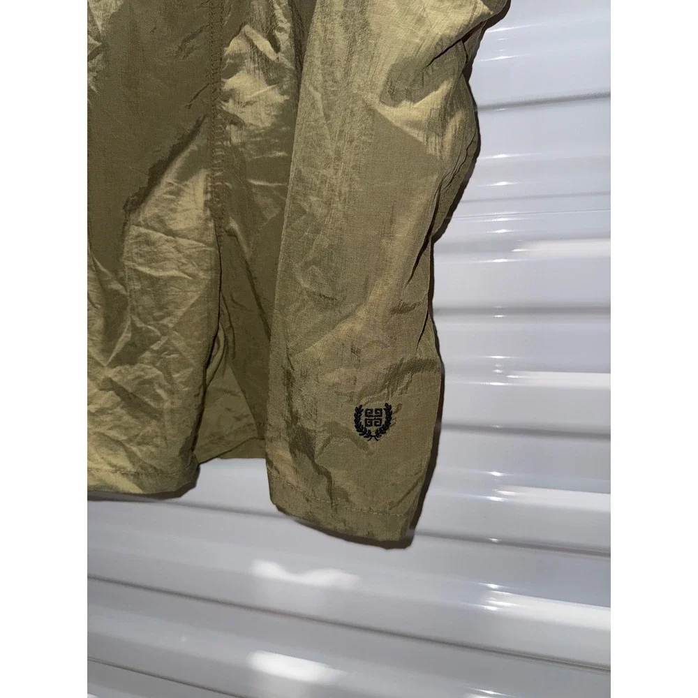 Givenchy Activewear Mens XL Olive Green Nylon Swim Trunks Vintage Shorts